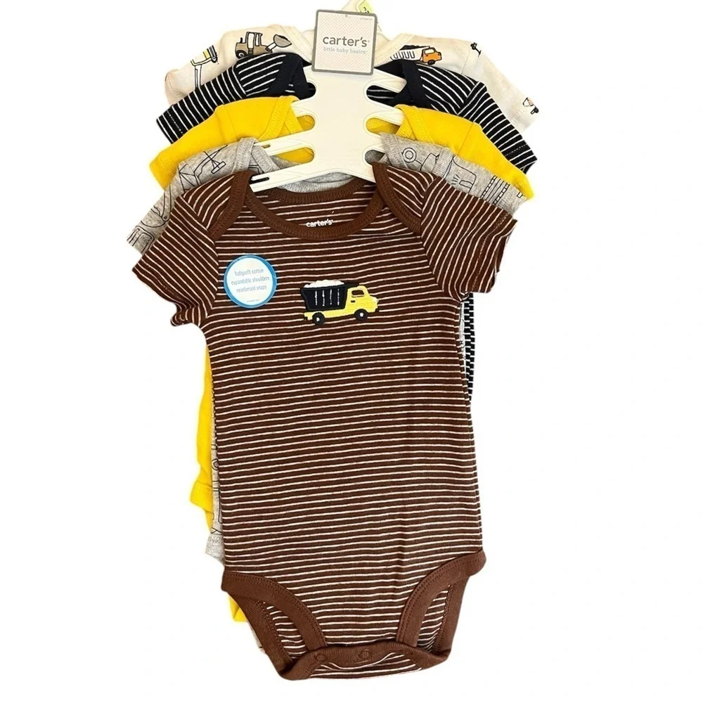 Carter's Construction Theme Bodysuit Outfits  3mo Set of 5 New